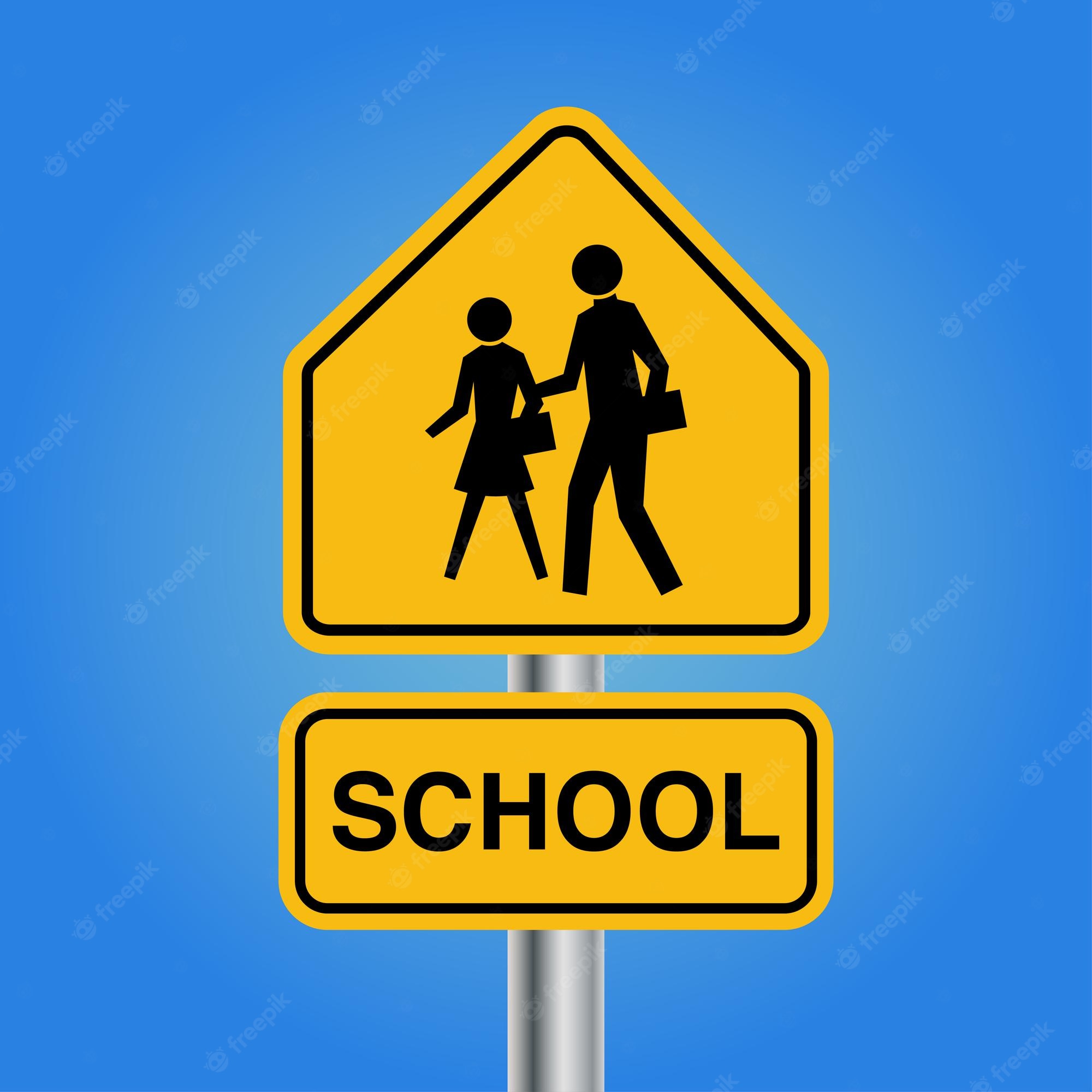 Importancia y características del letrero de cruce escolar-Cuál es el diseño y significado del letrero de cruce escolar