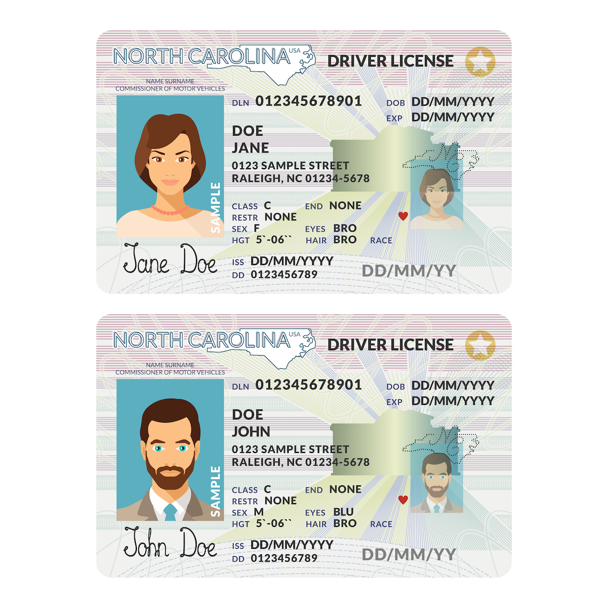 Licencias de conducir auténticas en Estados Unidos